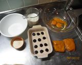 ぐりぐらのかぼちゃプリン作り方1写真