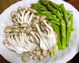 アスパラ ささみ 鶏肉 塩炒め QC簡単作り方2写真