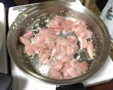 アスパラ ささみ 鶏肉 塩炒め QC簡単作り方3写真