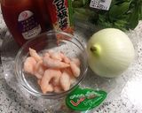 海老と新玉ねぎのスイートチリソース炒め♪作り方1写真