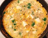 ひきわり納豆と豆腐の焼きっぱなしオムレツ作り方2写真