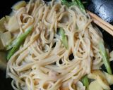 ジャガイモとアスパラのチキンクリーム麺！作り方7写真