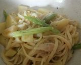 ジャガイモとアスパラのチキンクリーム麺！作り方9写真