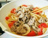 夏バテの季節に☆さっぱりスタミナとま豚丼作り方5写真