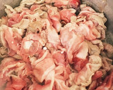 豚肉ともやしとニラのうまうまスープ作り方5写真