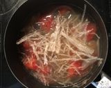 糸寒天入り！あさりとトマトのスープ作り方4写真
