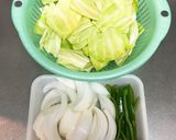 焼肉炒め with 甘い卵作り方2写真
