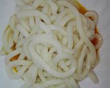 1ディッシュうどんパスタ♡カルボナーラ風作り方3写真