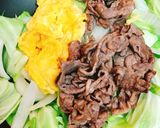 焼肉炒め with 甘い卵作り方6写真