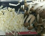 厚揚げ&ちくわの肉巻き~きのこあんかけ作り方3写真
