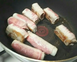 厚揚げ&ちくわの肉巻き~きのこあんかけ作り方5写真