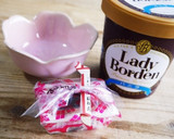 桔梗信玄餅の塩バニラアイスクリーム作り方1写真