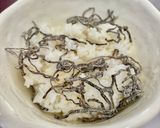 塩昆布バター目玉焼きご飯作り方1写真