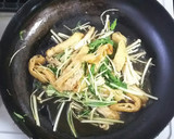 水菜と榎茸の卵とじ作り方2写真