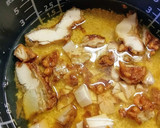 唐揚げ炊き込みご飯簡単めんつゆ2合炊飯器作り方7写真