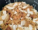 唐揚げ炊き込みご飯簡単めんつゆ2合炊飯器作り方8写真