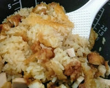 唐揚げ炊き込みご飯簡単めんつゆ2合炊飯器作り方9写真