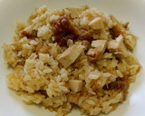 唐揚げ炊き込みご飯簡単めんつゆ2合炊飯器作り方11写真
