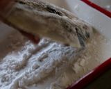 骨も食べる鯵の干物で南蛮鉄フライパン料理作り方2写真