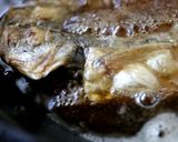 骨も食べる鯵の干物で南蛮鉄フライパン料理作り方4写真
