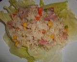 サラダチャーハン(和風醤油マヨ味)♪作り方3写真