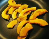 かぼちゃとベーコンのオリーブオイル焼き作り方1写真