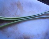 ニンニクの芽で野菜炒め作り方1写真