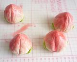 寿桃　甜点心　桃まんじゅう作り方3写真