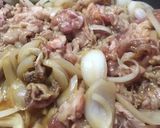豚こまマヨ丼作り方1写真