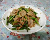 アスパラと豚こま肉のオイスターソース炒め作り方5写真