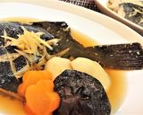 一緒に煮て時短【子持ち黒ガレイの煮魚】作り方8写真