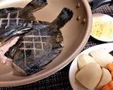 一緒に煮て時短【子持ち黒ガレイの煮魚】作り方4写真