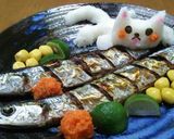 大根おろし♥焼き魚を狙うねこちゃん作り方1写真