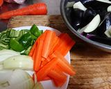 ナス・野菜・豚肉のダシ煮作り方1写真