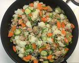 簡単ふわふわ☆鶏肉と胡瓜で夏のオムライス作り方3写真
