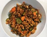 簡単ふわふわ☆鶏肉と胡瓜で夏のオムライス作り方5写真