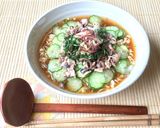 さば缶ときゅうりで☆冷や汁ラーメン！作り方10写真