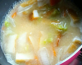 さつま揚げとたっぷり野菜のお味噌汁作り方5写真