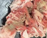 旨味たっぷり牛バラのねぎ塩焼きそば✨😋作り方1写真