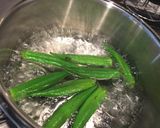 オクラマヨ醤油和え作り方1写真
