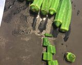 オクラマヨ醤油和え作り方3写真