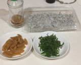 大葉どっさり シラスと沢庵のパスタ作り方1写真