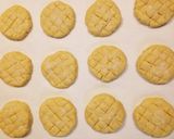 卵白で簡単♡サクふわメロンパンクッキー作り方4写真