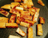ねぎとさつまあげのしょうゆ味焼きそば作り方2写真