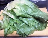 レタス外の葉っぱでシャキシャキ炒め作り方1写真
