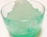 かき氷風ジュレ アクアブルー☆嚥下食にも作り方3写真