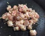 鳥軟骨と三つ葉のパスタ作り方3写真