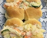 ちぎりパンでサンドイッチ(ポテトサラダ)作り方2写真