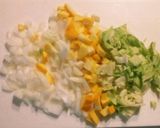 大豆ミンチの野菜とんぶり作り方1写真