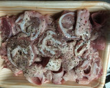 豚のど軟骨とインゲンの中華風甘酢あん炒め作り方1写真